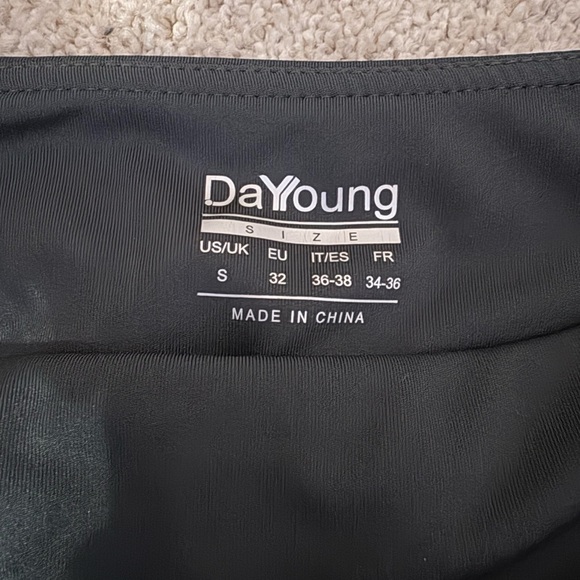 Women's Dark Green Flared Yoga Dress Pants High Waist Stretchy w/ Pockets S - Picture 6 of 6